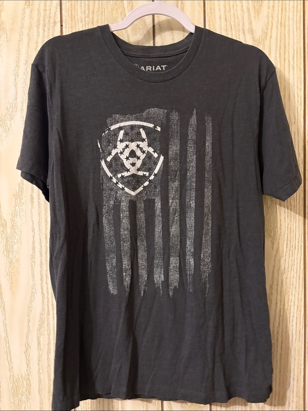 Ariat Black Graphic Short Sleeve Tee with Faded Shield